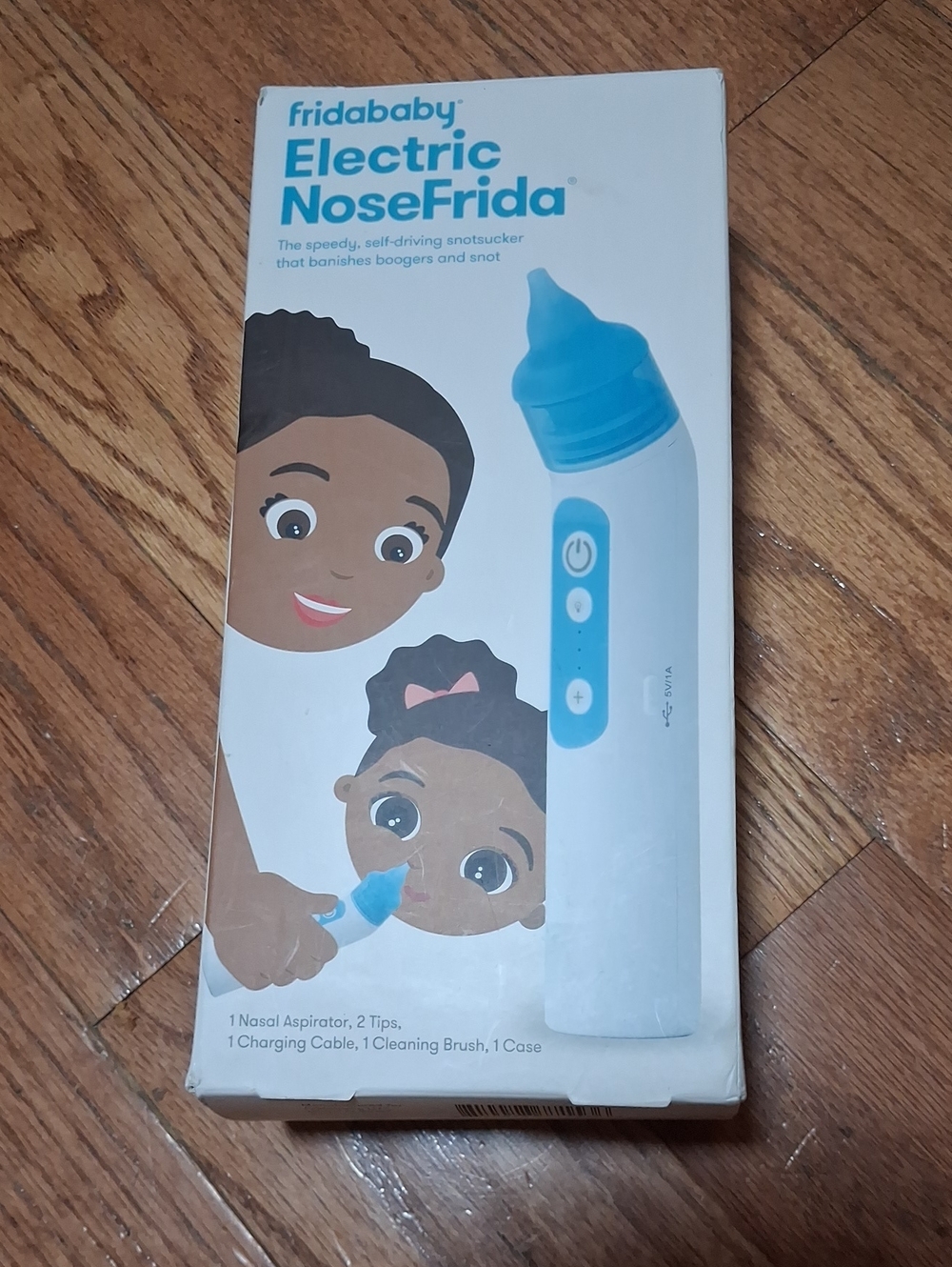 fridababy Electric NoseFrida Nasal Aspirator - White & Blue